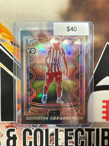2025-26 Panini Select LaLiga Julian Alvarez Artistic Impressions SP