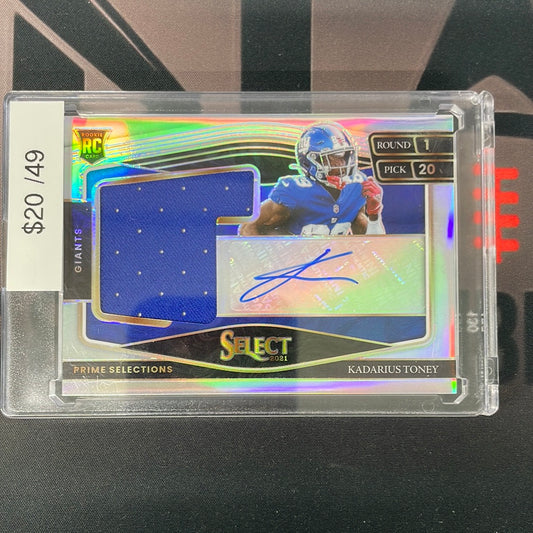 2021 Select Kadarius Toney RPA /49