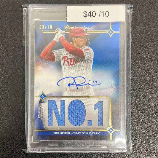 2023 Topps Luminaries Rhys Hoskins NO.1 Auto /10