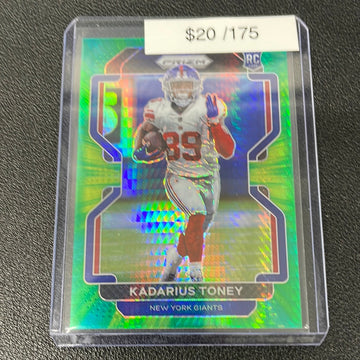 2021 NFL Kadarius Toney Prizm Green Hyper Rookie /175