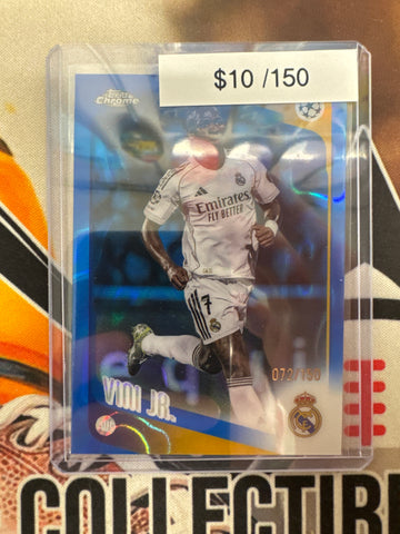 2026 Topps Chrome Champions League Vini Jr. Blue Lava Lamp Refractor /150