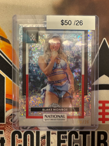 2026 Topps Chrome WWE X The National Blake Monroe National Refractor /26
