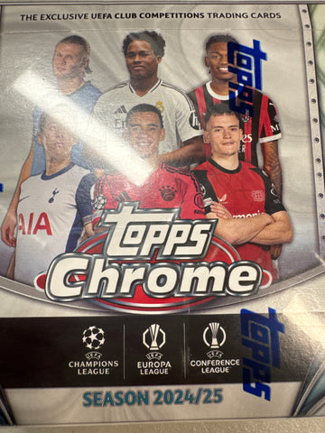 2024-25 Topps Chrome Champion’s League Jumbo hobby