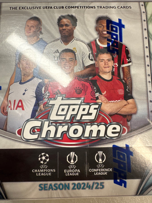 2024-25 Topps Chrome Champion’s League Jumbo hobby