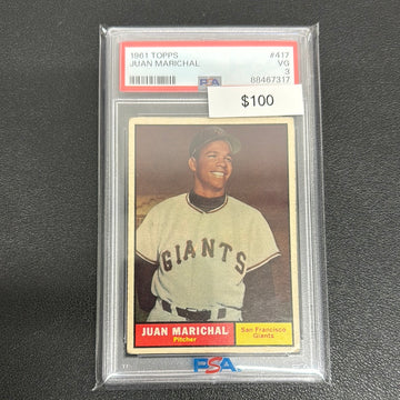 1961 MLB Topps Juan Marichal PSA 3