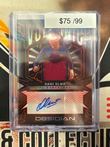 2025-26 Panini Obsidian Fifa Soccer Dani Olmo Volcanic Patch Autograph /99