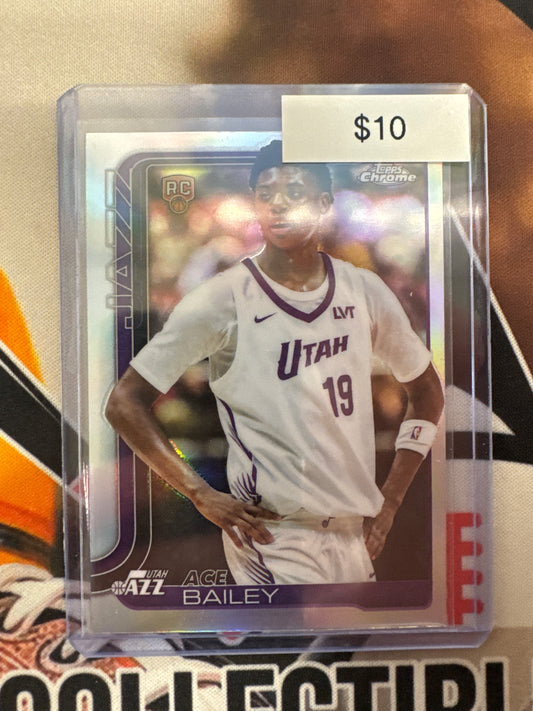 2025-26 Topps Chrome NBA Ace Bailey Rookie Refractor