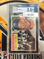 1956 Topps MLB Mickey Mantle Gray Back SGC 3.5