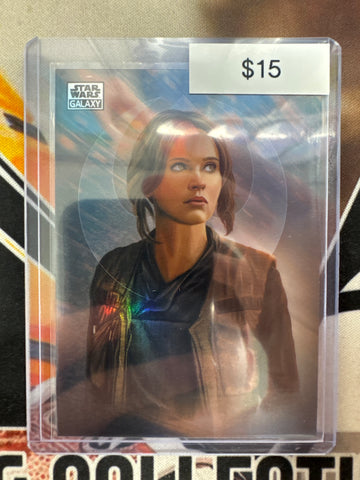 2026 Topps Chrome Star Wars Galaxy Jyn Erso Original Art Card Refractor Rogue One