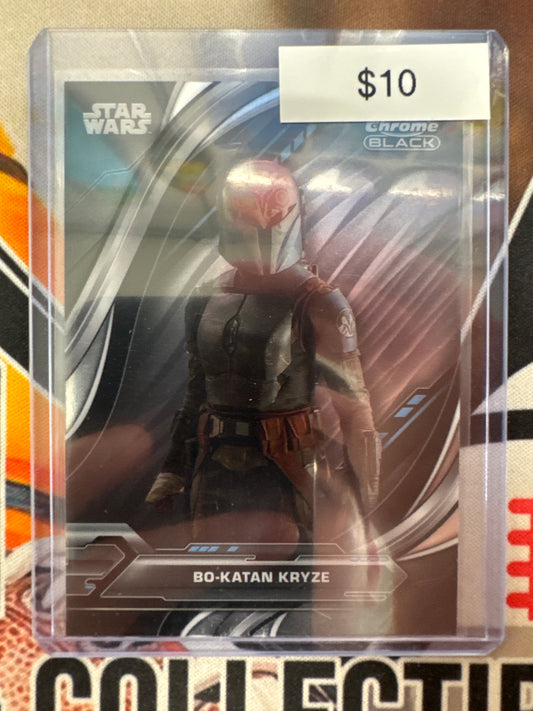 2025 Topps Chrome Black Star Wars Bo-Katan Kryze Base Card