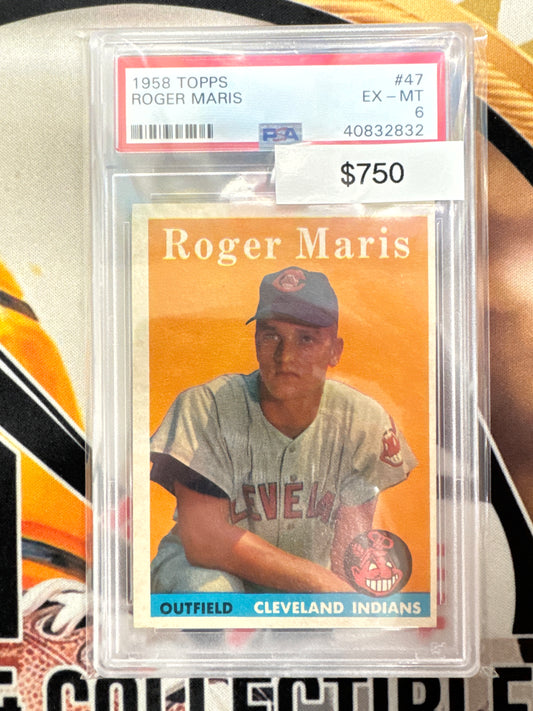 1958 Topps Baseball Roger Maris PSA 6