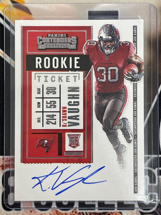 2020 Contenders Football Ke’Shawn Vaughn Rookie Ticket Auto