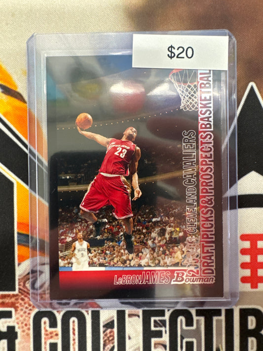 2005-06 Topps Bowman Basketball LeBron James Draft Picks & Prospects