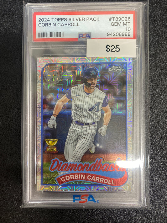 2024 Topps Silver Pack Corbin Carroll PSA 10