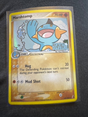 Pokemon Marshtomp 38/100 Crystal Guardians reverse holo LP