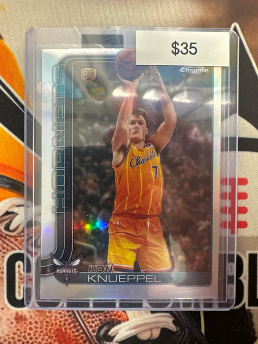2026 Topps Chrome NBA Update Kon Knueppel Rookie Refractor