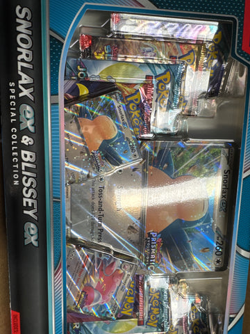 Pokemon Snorlax ex & Blissey ex special collection box