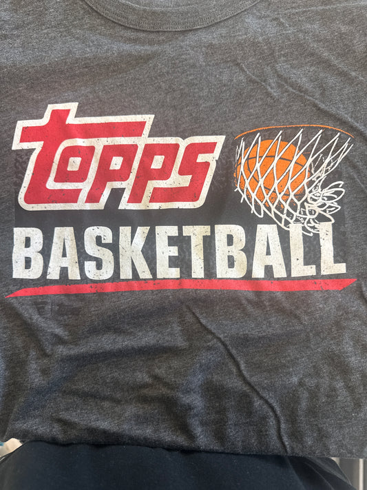 Topps Fanatics Basketball (Adult) T-shirt Dark Grey with Color