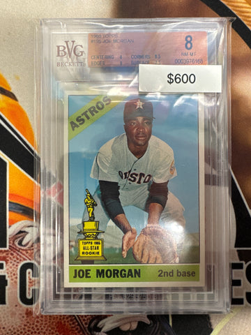 1966 Topps MLB Joe Morgan Topps All-Star Rookie BVG Beckett 8