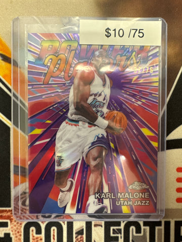 2026 Topps Chrome NBA Update Karl Maline Power Players Purple Refractor /75
