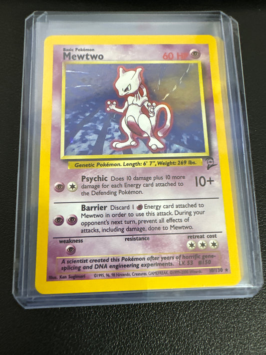 Pokemon Mewtwo Holo 10/130 base set 2