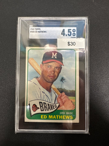 1965 Topps MLB Ed Mathews SGC 4.5