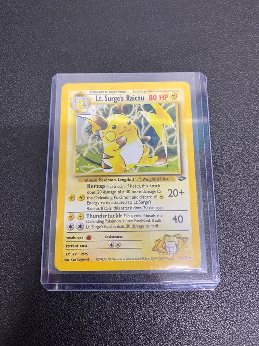 Pokemon Lt Surge’s Raichu Gym Challenge Holo 11/132 DM