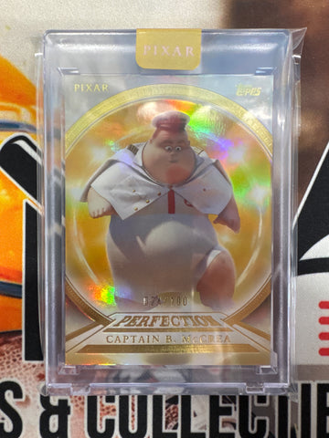 2025 Topps Disney Pixar Gold Captain B. McCrea Perfection /100