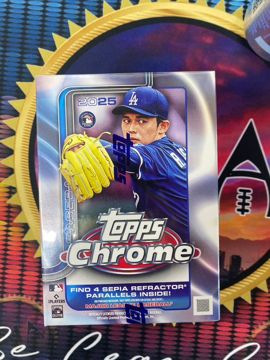 2025 Topps Chrome MLB blaster value box