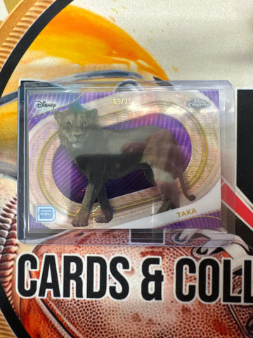 2025 Topps Chrome Disney Take Purple Wave Refractor /75