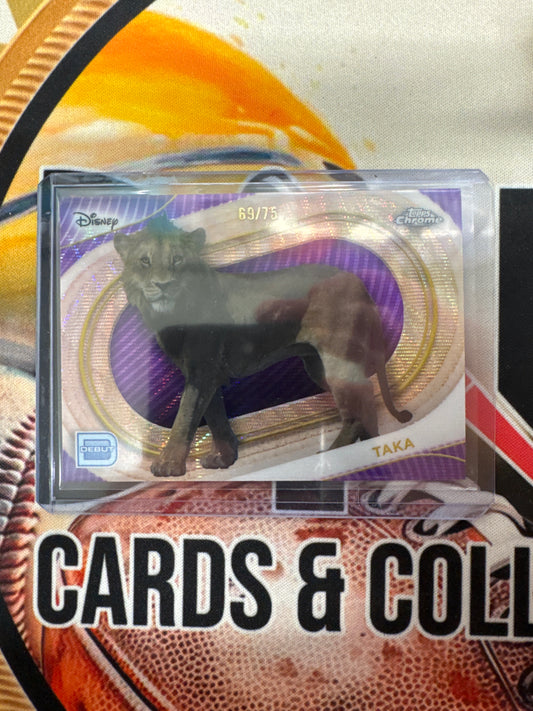 2025 Topps Chrome Disney Take Purple Wave Refractor /75
