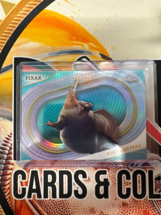 2025 Topps Chrome Disney Chef Gusteau Teal Refractor /299