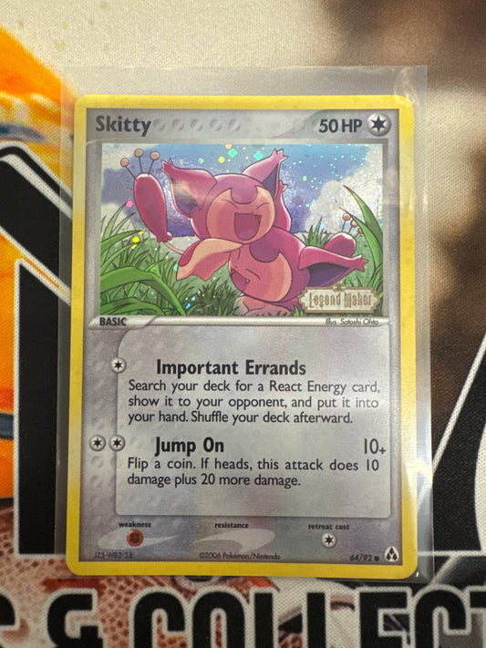 Pokémon Skitty 64/92 Legend Maker Reverse Holo