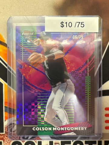 2026 Topps Finest MLB Colson Montgomery Rookie Rare Purple Geometric Refractor /75