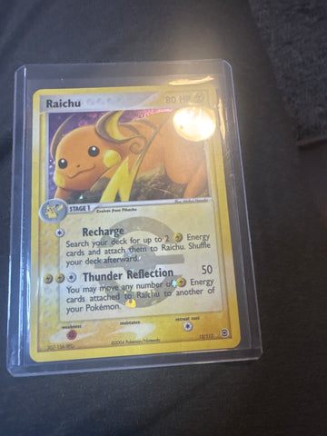 Pokémon Raichu 12/112 FireRed GreenLeaf reverse holo LP