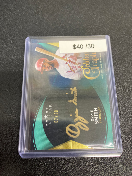 2024 Topps Five Star Ozzie Smith Golden Graphs /30