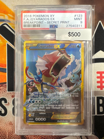 Pokemon Gyarados EX 123/122 Breakpoint Secret Print PSA 9