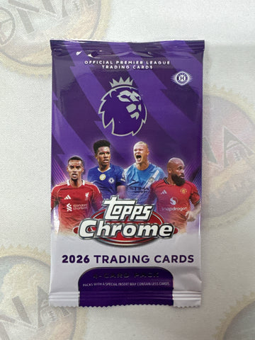 2026 Topps Chrome English Premier League Hobby Pack