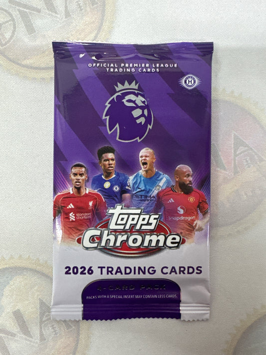 2026 Topps Chrome English Premier League Hobby Pack