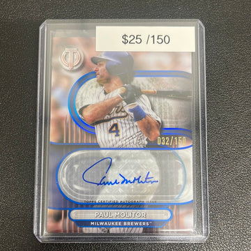 2024 MLB Topps Tribute Paul Molitor Blue Auto /150