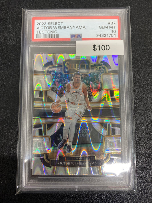 2023 Select Victor Wembanyama Tectonic Concourse Rookie PSA 10