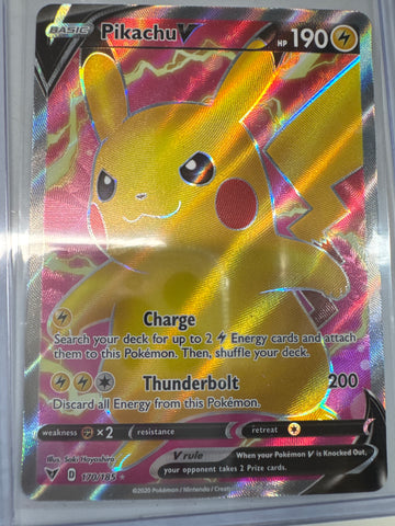Pokémon Pikachu V Full Art Vivid Voltage 170/185
