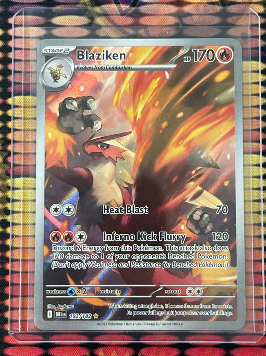 Pokémon Blaziken Illustration Rare Destined Rivals 192/182