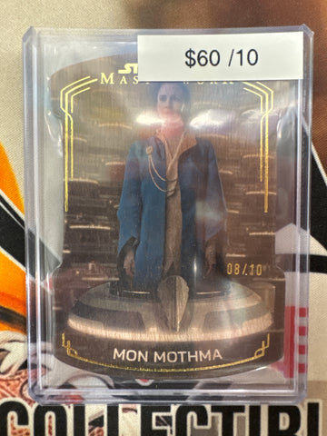 2025 Topps Star Wars Masterwork Mon Mothma Die-Cut Wooden Refractor /10