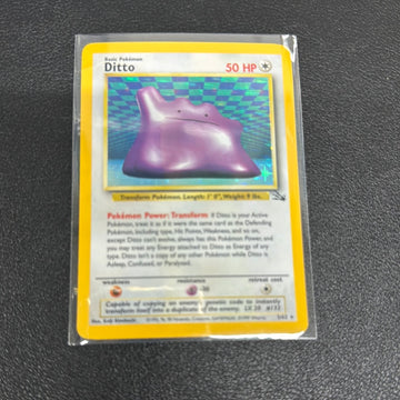 Pokémon Ditto Fossil Holo 3/62