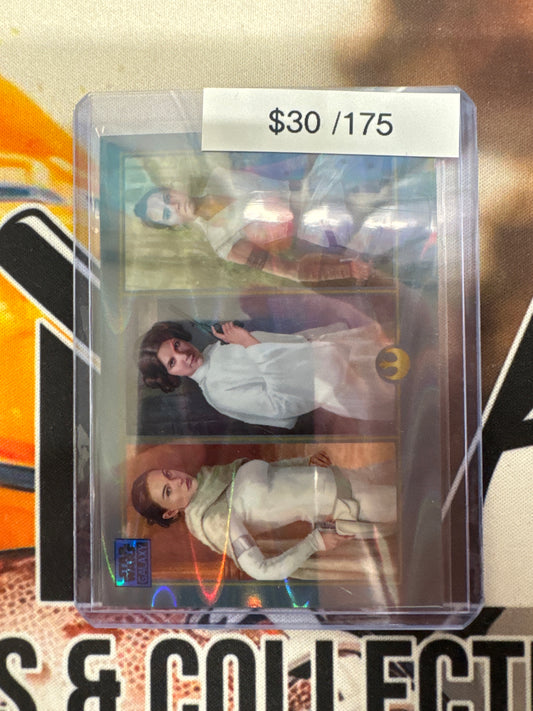 2025 Topps Star Wars Galaxy Throughout The Ages Blue Raywave Refractor /175