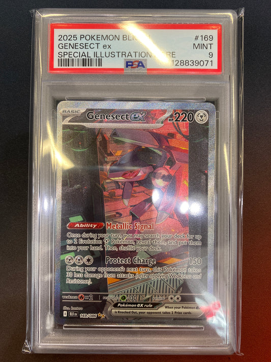 Pokémon Genesect ex Special Illustration Rare Black Bolt 169/086 PSA 9