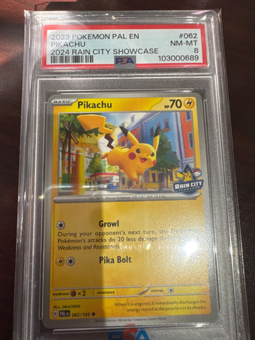 Pokemon Pikachu 062/193 PSA 8