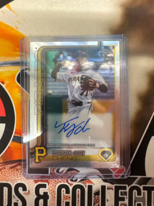 2025 Topps Chrome MLB Tsung-Che Cheng Rookie Autograph