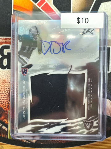 2025 Topps Resurgence NFL Dont’e Thornton Jr. Resurgence Rookie Relic Signature Refractor